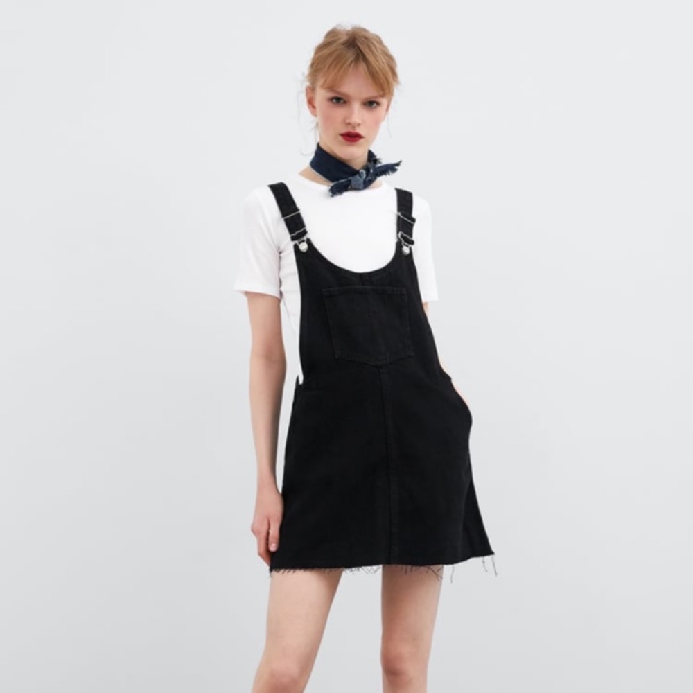 Zara Authentic Denim Buttoned Pinafore